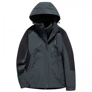 可拆卸三合一冲锋衣